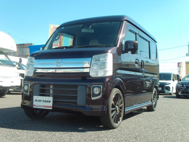 ＮＶ１００クリッパーリオ Ｅ　純正ナビ　ＥＴＣ　ハイルーフ　助手席側パワースライドドア　運転席側スライドドアオートクローザー　オートエアコン　リアヒーター　ＨＩＤヘッドライト　オートライト　禁煙車　ワンオーナー（1枚目）