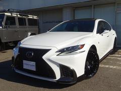 LS LS500 Fスポーツ TRDフルエアロ&マフラー Carlsson21インチアルミ 白レザー 4WD V6 ツインターボ マークレビンソン デジタルインナーミラー パノラミックビューモニター 純正ドラレコ ETC2.0 中古車画像