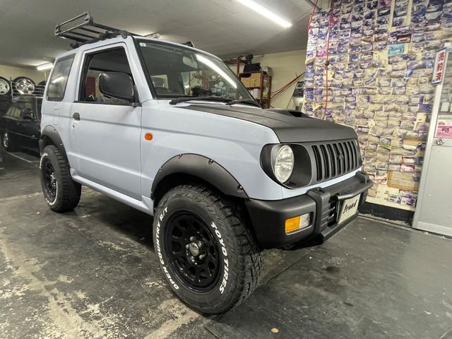 ＶＲ－ＩＩ　リフトアップ　社外アルミ　マッドタイヤ　オーバーフェンダー　ターボ　４ＷＤ　ＥＴＣ　背面タイヤ　フェンダー　ルーフレール　ルーフキャリア　フェンダーボンネット、チッピング、ブラック塗装