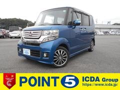 N-BOXカスタム G・ターボパッケージ 禁煙車 社外SDナビ CD・DVD再生 フルセグTV バックカメラ インテリキー ETC 両側パワースライドドア HID クルーズコントロール 純正15インチAW タイミングチェーン ベンチシート 中古車画像