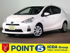 アクア S ワンオーナー 禁煙車 社外SDナビ CD再生 ワンセグTV バックカメラ インテリキー(スペア有) CVT アイドリングストップ タイミングチェーン 中古車画像