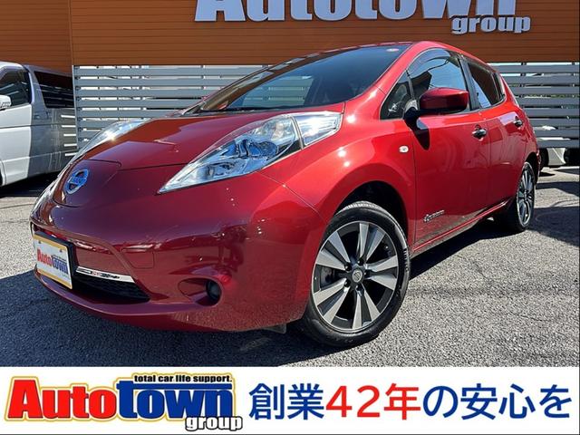 リーフ(日産) Ｘ　サンクスエディション（３０ｋｗｈ）　航続距離１５５ｋｍ　９セグメン　充電ケーブル付き　純正ＳＤナビ　フルセグＴＶ　Ｂｌｕｅｔｏｏｔｈオーディオ　バックモニター　衝突被害軽減ブレーキ　車線逸脱警報　純正ＬＥＤヘッドライト　ＥＴＣ　禁煙車 中古車画像