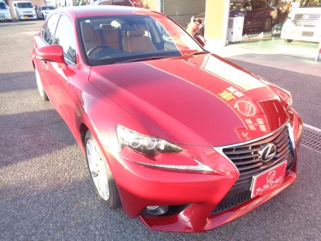 IS（レクサス）ＩＳ２５０　バージョンＬ　茶レザーシート　純正ＳＤナビ　フルセグＴＶ　パワーシート　シートヒーター　シートクーラー　スマートキー　バックカメラ　ＥＴＣ　ドラレコ　パドルシフト　クルーズコントロール　フロアマット　電格ミラー 中古車画像