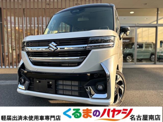 ハイブリッドＸＳターボ　届出済未使用車・２ＷＤ・ＣＶＴ・ＬＥＤヘッドライト・電動パーキングブレーキ・シートヒーター・両側電動スライド・ステアリングヒーター・マルチユースフラップ・１５インチアルミ・ＵＳＢソケット・本革ハンドル(1枚目)