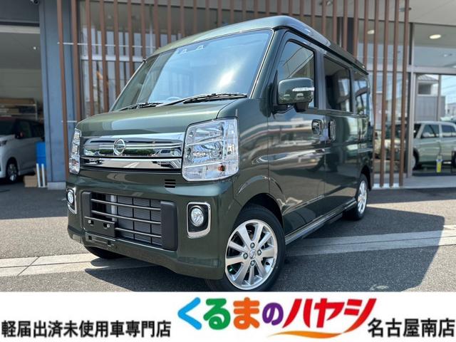 Ｇ　届出済未使用車・４ＷＤ・ＡＴ・ハイルーフ・両側電動スライドドア・ディスチャージライト・オートステップ・オーバーヘッドシェルフ・１４インチアルミホイール・ＵＳＢソケット・アイドリングストップ