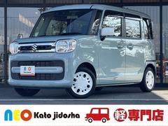 スペーシア ハイブリッドX シートヒーター ETC アイドリングストップ 衝突軽減ブレーキ ドライブレコーダー CD DVD フルセグTV SDナビ Bluetooth 全方位カメラ ステアリングリモコン 両側電動スライドドア 中古車画像