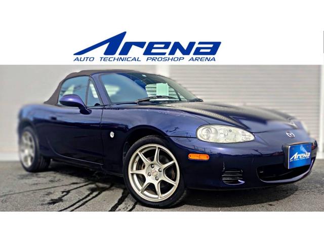 マツダ ロードスターｍの中古車 車体価格49 8万円 04 平成16 年式 走行18 1万キロ 車体色紺 愛知県津島市神守町古道４６ タイヤプロショップアリーナ ｒｘ ７ ロードスター専門店の在庫 グーネット中古車