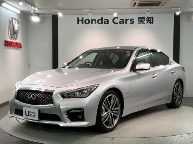 スカイライン(日産) ３５０ＧＴハイブリッドタイプＳＰ　革シ−ト　１年保証　ワンオ−ナ−　純正ナビ　ＴＶ　Ｒカメラ　マルチビュ−　ＣＤ録音　ＢＴオ−ディオ　ＤＶＤ　ＥＴＣ　ＬＥＤライト　横滑り防止　シ−トヒ−タ−　クルコン　アルミ　スマ−トキ−　ＡＡＣ 中古車画像