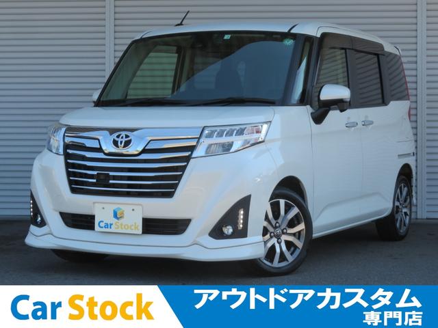 トヨタ ルーミー カスタムＧ－Ｔ　ターボ車　衝突軽減ブレーキ　９インチナビ　フルセグＴＶ　バックカメラ　両側パワースライドドア　スマートキー　ＥＴＣ　ＬＥＤヘッドライト　ＬＥＤライナー　シートヒーター　コーナーセンサー　純正アルミ