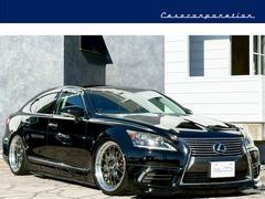 LS LS460 バージョンC BBS21インチAW WALDエアロ(F/S/R) 黒革シート エアサスコントローラー ブラインドスポットモニター シートヒーター/エアコン バックカメラ 電動リアシェード パワートランク ETC 中古車画像