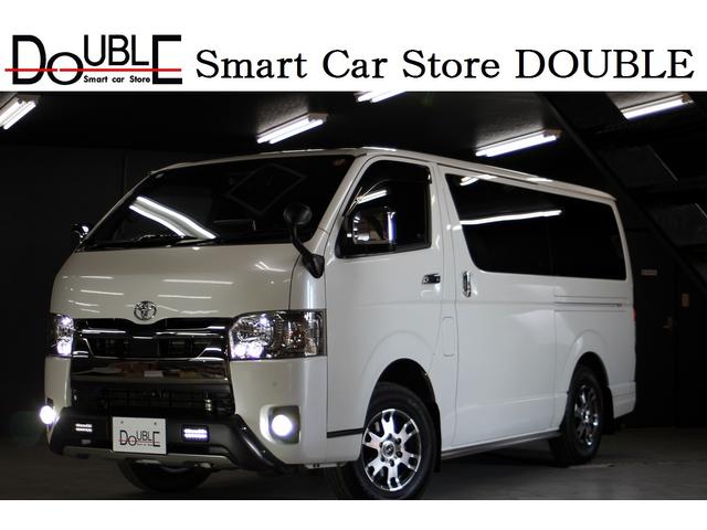 ハイエースバン スーパーGL ダークプライムII 6型x4WDxセ-フティセンスxインテリジェントクリアランスソナーxTRDスポイラーxTRD15AWxアルパイン11インチナビxパノラミックビューモニタxデジタルインナーミラーxハーフレザーx両側電動(1枚目)