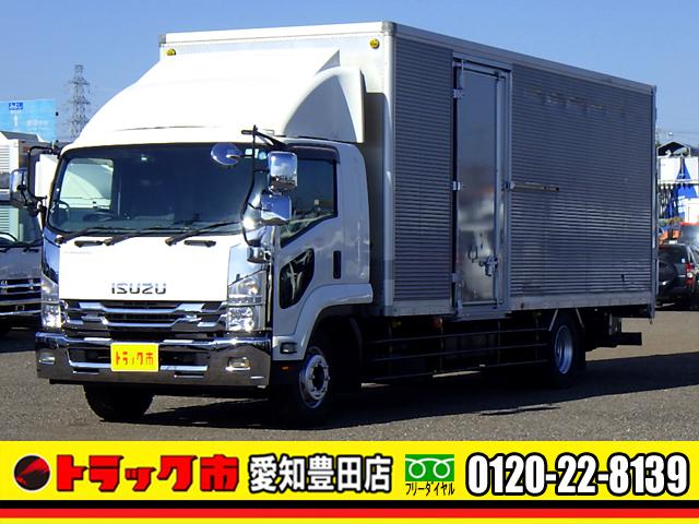 　７．１トン　アルミバン　跳上パワーゲート　増トン　７１０　ワイド　後輪エアサス　サイドドア　床板張り　ラッシングレール２段　坂道発進補助装置　バックカメラ　キーレス　ベット　７１００ｋｇ　６ＭＴ