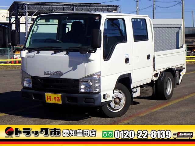 　２トン　Ｗキャブ　平ボディー　全低床　アーム式パワーゲート　抑揚力６００ｋｇ　荷台板張り　リアヒーター　ＡＳＲ　ＥＴＣ　キーレス　ターボエンジン　ラバーフロアマット　２０００ｋｇ　６人乗　ＡＴ