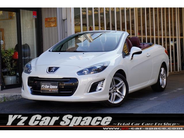 308CC（プジョー）ＣＣ　グリフ　インテグラルレザー　後期モデル天張り新品張替済フルセグ地デジナビＥＴＣバックカメラ前方ドライブレコーダー禁煙車ウィンドゥディフレクター本革シートヒーター付エアースカーフクルコン横滑防止オートライトブリヂストンレグノ８分山 中古車画像