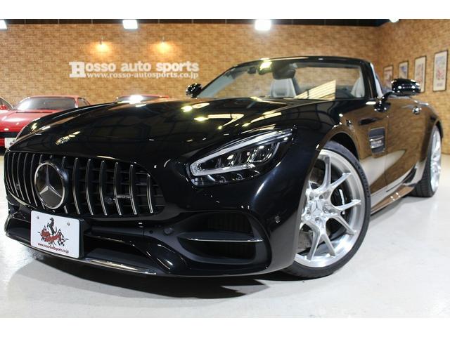 メルセデスＡＭＧ ＧＴ Ｃ　ロードスター　正規ディーラー車　マットブラックラッピング　ＴＷＳ２１インチ鍛造アルミホイール　高精細ＴＦＴディスプレイ　フルレザーパッケージ　レーダーセーフティパッケージ　ＡＭＧパフォーマンスエグゾーストシステム