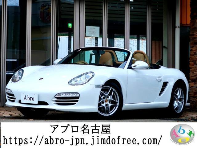 ボクスター　後期ＰＤＫ／ベージュハーフレザーインテリア／電動オープン／純正ナビ／リアビューカメラ／１７インチスポーツアルミ／ステアリングパドルスイッチ
