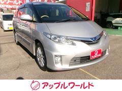 エスティマハイブリッド X 寒冷地仕様 全方位カメラ フリップダウンモニター 純正ナビTV ドラレコ ETC スマートキー×2 クルーズコントロール パワースライド 純正AW プッシュスタート フルセグ スタッドレス車内積込 中古車画像