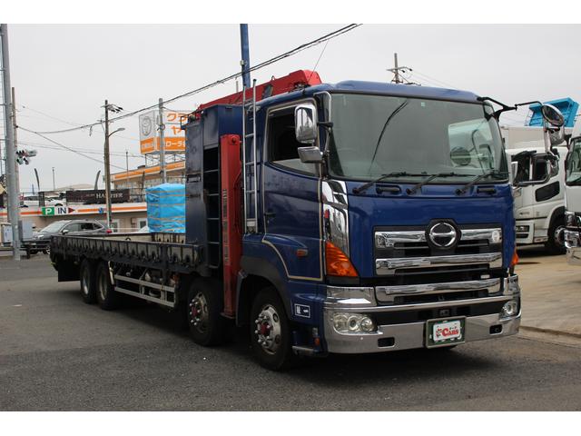 日野 プロフィア 重機運搬車 ユニック付きの中古車 04 平成16 年式 走行 5万キロ 車体色ブルー 愛知県愛知県清須市西枇杷島町古城１ ３ ６ ｃａｒｓ カーズ名古屋清須店の在庫 グーネット中古車