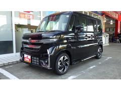 スペーシアカスタム ハイブリッドXS フルLEDヘッドランプ 本革巻ステアリング ステアリングヒーター ヘッドアップディスプレイ 6スピーカー 15インチアルミ 後席センターアームレスト マルチユースフラップ パーソナルテーブル 中古車画像