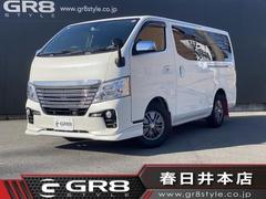 日産　ＮＶ３５０キャラバンバン　ロングライダープレミアムＧＸ　純正フロントスポイラー　純正アルミホイール　Aftermarketマットガード