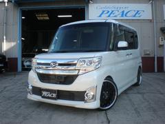 タント カスタムRS トップエディションSAII ターボ・ナビ・ETC・バックカメラ・ローダウン・17インチアルミホイール・ウインドウフィルム・両側パワースライドドア 中古車画像