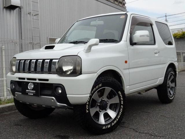 なかなかイケてる！ジムニーＪＢ２３Ｗ！検〜Ｒ９．９ ホワイトレタータイヤがいかしている！車内にスペアタイヤカバーあり！