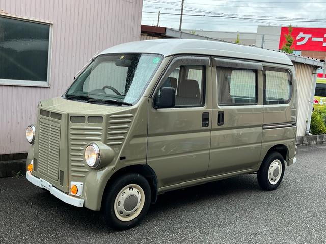 　ヴィンテージバス仕様　５速ミッション車　エアロ新塗装済　灯火類新品　全国陸送可能　バン登録車両　フルフラット　ホンダ限定車(1枚目)