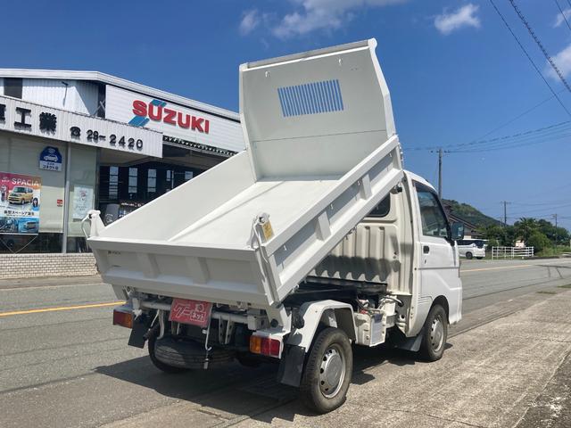 多目的ダンプ　オートマチック車　４ＷＤ　実走行４６５００ｋｍ　エアコン　パワーステアリング　ヘッドライトレベライザー　軽トラックダンプ