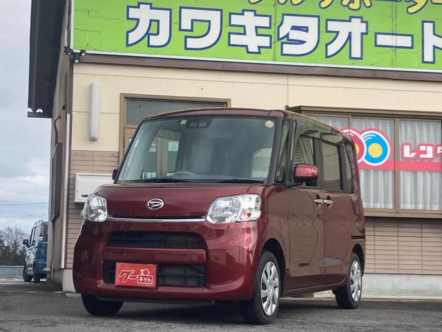 ダイハツ タント Ｘ　ＳＡＩＩＩ　実走行３００００ｋｍ　左側電動スライドドア　ＥＴＣ　スマートキー　ベンチシート　衝突軽減ブレーキ　純正ＣＤ　シートヒーター