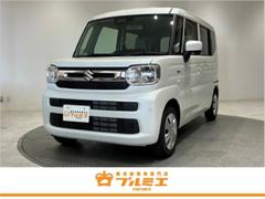 スペーシア ハイブリッドG 届出済未使用車 スズキセーフティサポート 両側スライドドア LEDライト スマートキー オートライト オートエアコン 電動格納ミラー 軽自動車 中古車画像