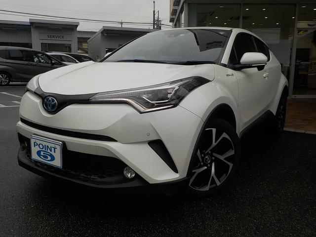 トヨタ Ｃ－ＨＲ Ｇ　社外メモリーナビ＆フルセグＴＶ　ＣＤ＆ＤＶＤ・ブルートゥース・ＨＤＭＩ・ＡＵＸ　バックカメラ　衝突軽減ブレーキ　革シートヒーター　ＥＴＣ　インテリキー　ＬＥＤオートライト　純正アルミ　ワンオーナー禁煙