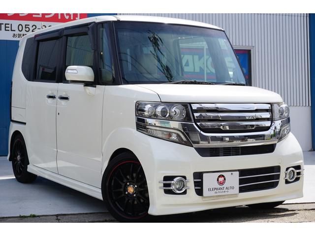 ｎ ｂｏｘカスタム ホンダ ｇ ターボパッケージ 両側電動スライドドア ｂｌｉｔｚ車高調 社外１６インチａｗ ｋｅｎｗｏｏｄメモリーナビ バックカメラ クルーズコントロール 本革巻きステアリングホイール 革調シートカバー ｅｔｃ 愛知県 ｇ ターボパッケージ