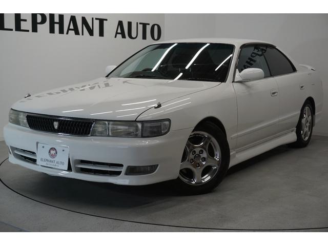 ツアラーＶ　買取車・同色全塗装・５速ＭＴ公認・１ＪＺエンジン・ターボ車・ダウンサス・柿本改マフラー・１６アリスト純正アルミホイール・社外クラッチ・社外シフトノブ・フロアマット・リアガラススモークフィルム