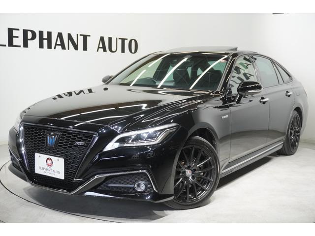 クラウンハイブリッド ＲＳ　Ｆｏｕｒ　ユーザー様買取車両・ワンオーナー・４ＷＤ・トヨタセーフティセンス・レザーシートパッケージ・電動ムーンルーフ・純正ナビ・レーダークルコン・社外１９インチホイール・ＥＴＣ・シートヒーター＆ベンチレーション（1枚目）