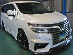 日産　エルグランド　３５０ハイウェイスター　４ＷＤ　ＮＩＳＭＯエアロキット＆サス＆１８ＡＷレーダークルーズ踏間違い衝突防止アシストＷサンルーフＨＤＤナビ後席エンターテイメントアラウンドビュモニタークリアランスソナーパワーバック両電ドア寒冷地仕様