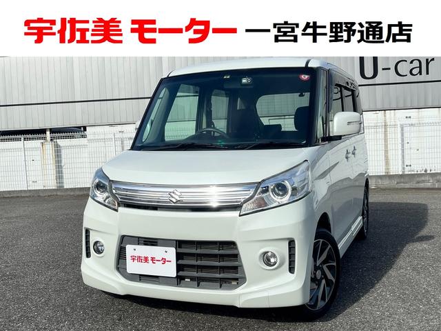 スズキ スペーシアカスタム TS 社外SDナビ フルセグTV CDの
