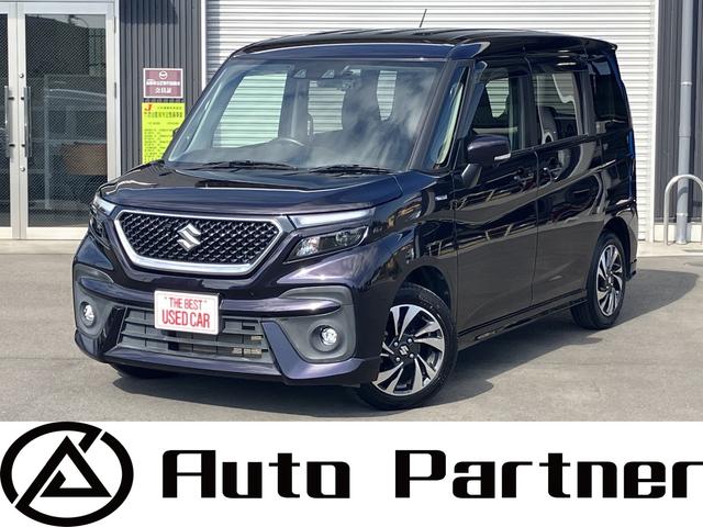 ソリオバンディット(スズキ) ハイブリッドＭＶ　純正１０インチナビ　Ｂｌｕｅｔｏｏｔｈ　フルセグＴＶ　ＨＤＭＩ　全方位モニター　前後ドラレコ　両側パワースライド　ＬＥＤヘッド　シートヒーター　ソナー　衝突被害軽減ブレーキ　クルコン　ＨＵＤ　ＥＴＣ 中古車画像