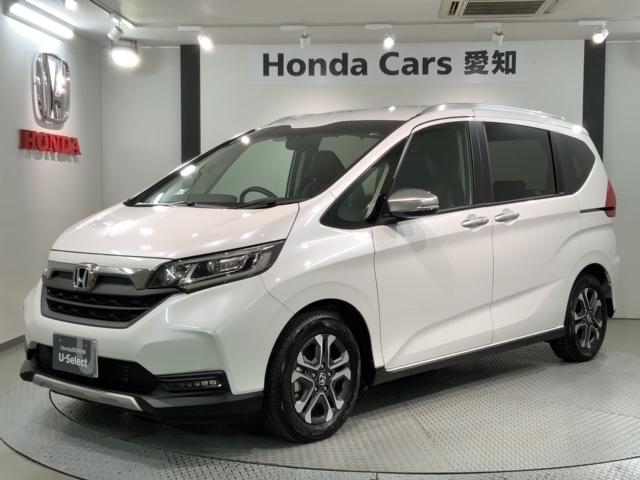 ハイブリッド・クロスター　ＨｏｎｄａＳＥＮＳＩＮＧ新車保証試乗禁煙車　Ｂカメラ　オートクルーズコントロール　ＤＶＤ再生　フルセグ　左右パワースライドドア　シートヒーター　ＬＥＤ　オートエアコン　ＥＴＣ　サイドカーテンエアバック