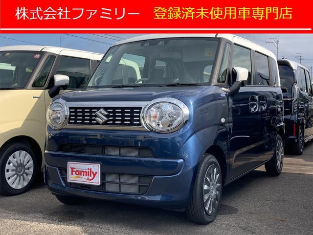 スズキ ワゴンＲスマイル 　届け出済み未使用車　両側電動スライドドア　クリアランスソナー　オートクルーズコントロール　レーンアシスト　衝突被害軽減システム　オートライト　ＬＥＤヘッドランプ　スマートキー　アイドリングストップ