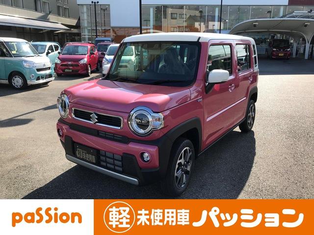 ハスラー スズキ ハイブリッドｘ 新型 届出済未使用車 衝突軽減ブレーキ 禁煙車 スマートキー シートヒーター オートエアコン フルフラット ｌｅｄライト オートライト 軽自動車 ２トーン 愛知県 ハイブリッドｘ 新型 届出済未使用車 衝突軽減ブレーキ 禁煙車
