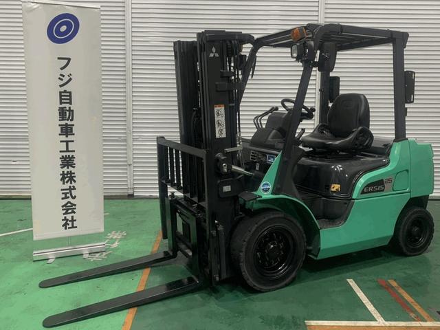 三菱 　フォークリフト・型式ＫＦＤＥ２５Ｐ－１・燃料タイプディーゼル（軽油）・最大荷重２ｔ・最大揚高４．３ｍ・マスト３段フルフリー・サイドシフト（1枚目）