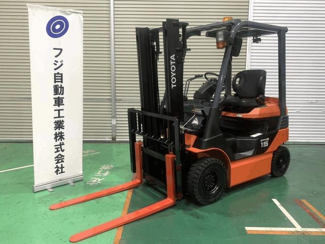 トヨタ 　フォークリフト・型式８ＦＢ１５・燃料タイプバッテリー・荷重１．５ｔ・揚高３．１Ｍ・マスト２段・アタッチメント無し（1枚目）