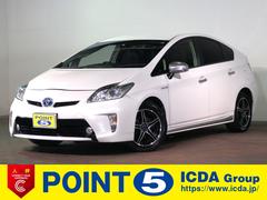 プリウス Sマイコーデ 純正8インチHDDナビ・フルセグTV・DVD再生・音楽録音・ブルートゥース バックカメラ ETC インテリキー(スペア有) ドラレコ 社外16インチAW レザーシート HIDヘッドライト 禁煙車 中古車画像