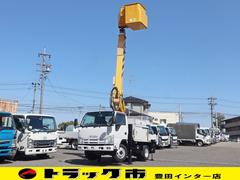 いすゞ　エルフトラック　高所作業車ＳＨ１０Ａアイチ電気通信工事用　高所作業車ＳＨ１０Ａアイチ電気通信工事用　第３ブーム絶縁コーティング　４ＷＤ