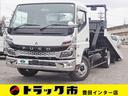 最大積載量２．９５ｔ　車輌総重量７．３８５ｔ　ＥＳＰ カスタム　極東開発　フラトップＺＥＲＯ　開閉式横あおり　車輪止め