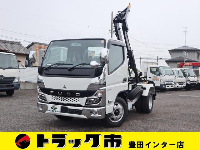 キャンター(三菱) 脱着装置付コンテナ専用車　フックロール　アームロール　積載３ｔ　極東開発 中古車画像