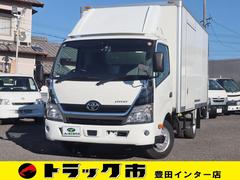 ダイナトラック 垂直パワーゲート アルミバン 積載2t ワイドロング 全低床 トヨタ車体 アルミバン 垂直パワーゲート ワイドロング PCS LDA VSC TRC ナビTV バックカメラ 車両総重量5585Kg N04Cターボ150馬力 荷台地上高約91cm 中古車画像