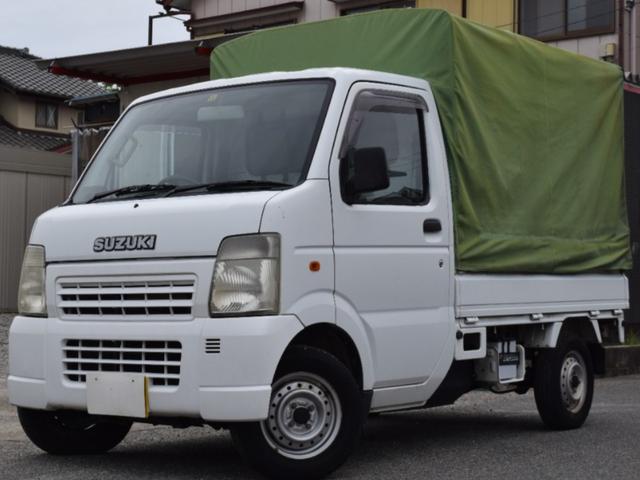 ＫＵ　荷台幌付き　エアコン　パワステ　５速ミッション　ヘッドライトレベライザー　交換部品として　オイル　オイルエレメント　バッテリー新品交換