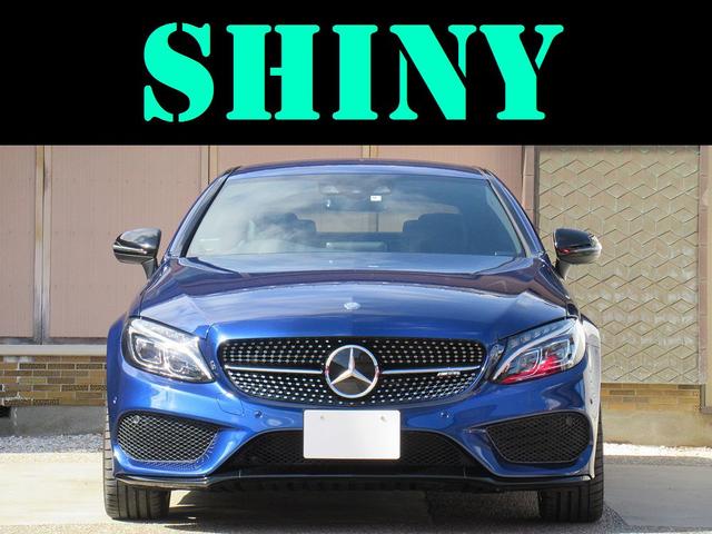 Ｃ４３　４マチッククーペ　ＬＥＤヘッドランプ／オートハイビーム／ＡＭＧ１９インチＡＷ／キーレスゴー／前席メモリー付きパワーシート／前席シートヒーター／エアバランスｐｋｇ／ブルメスター／パドルシフト／レーダーセーフティｐｋｇ