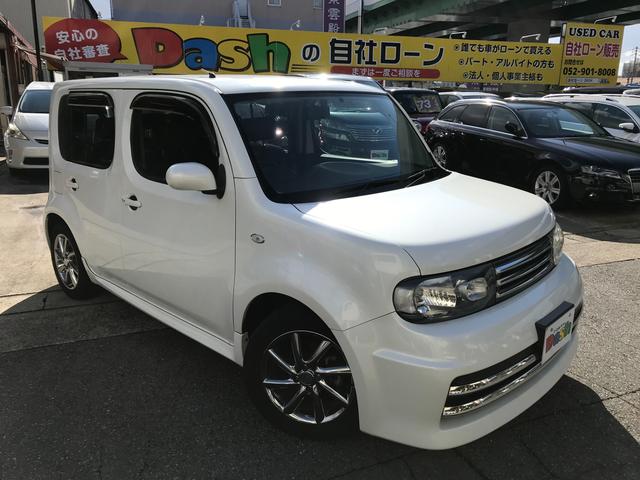 日産 キューブライダー 純正ｓｄナビ フルセグ ｄｖｄ ｂｌｕｅｔｏｏｔｈ ｅｔｃ ｂカメラ ｈｉｄ 純正ａｗ ｐスタート 専用スポーツマフラー ｅｓｃ アイドリングストップ スペアタイヤ 盗難防止の中古 車 車体価格49万円 15 平成27 年式 走行10 0万キロ